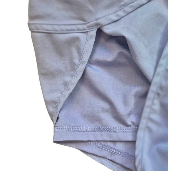 Avia Women's Periwinkle Blue Poly/Spandex Running Athletic Shorts w Zip Pocket - Picture 7 of 11